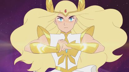 Adora looking tough in She-ra: Princess of Power