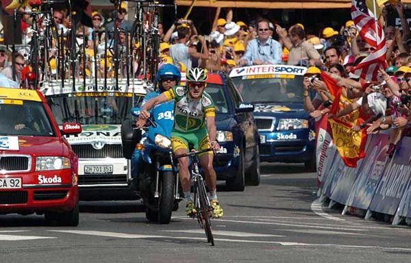 Floyd Landis (Phonak) very happy with his victory