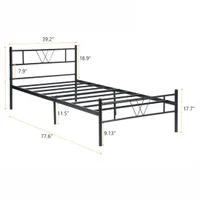 Blorly Metal Bed Frame:was $129.99now $34.66 at Walmart