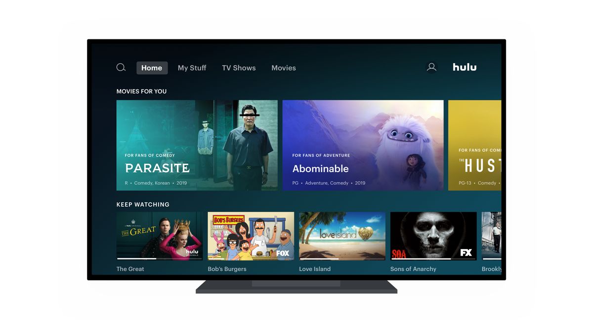 Hulu user interface