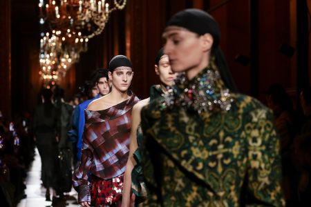 Dries Van Noten A/W 2025 runway show at Paris Fashion Week A/W 2025