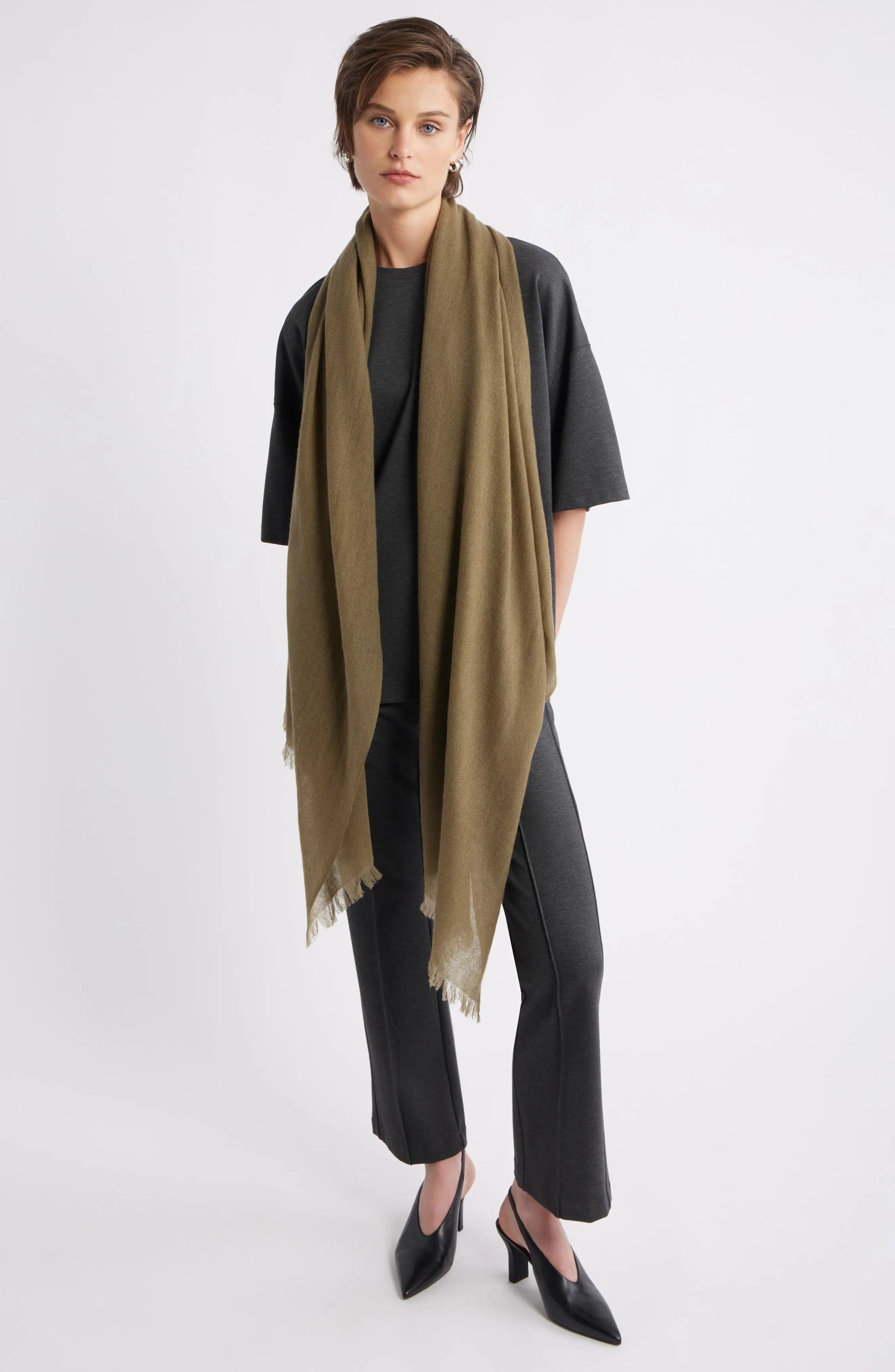 Nordstrom, Textured Cashmere Scarf