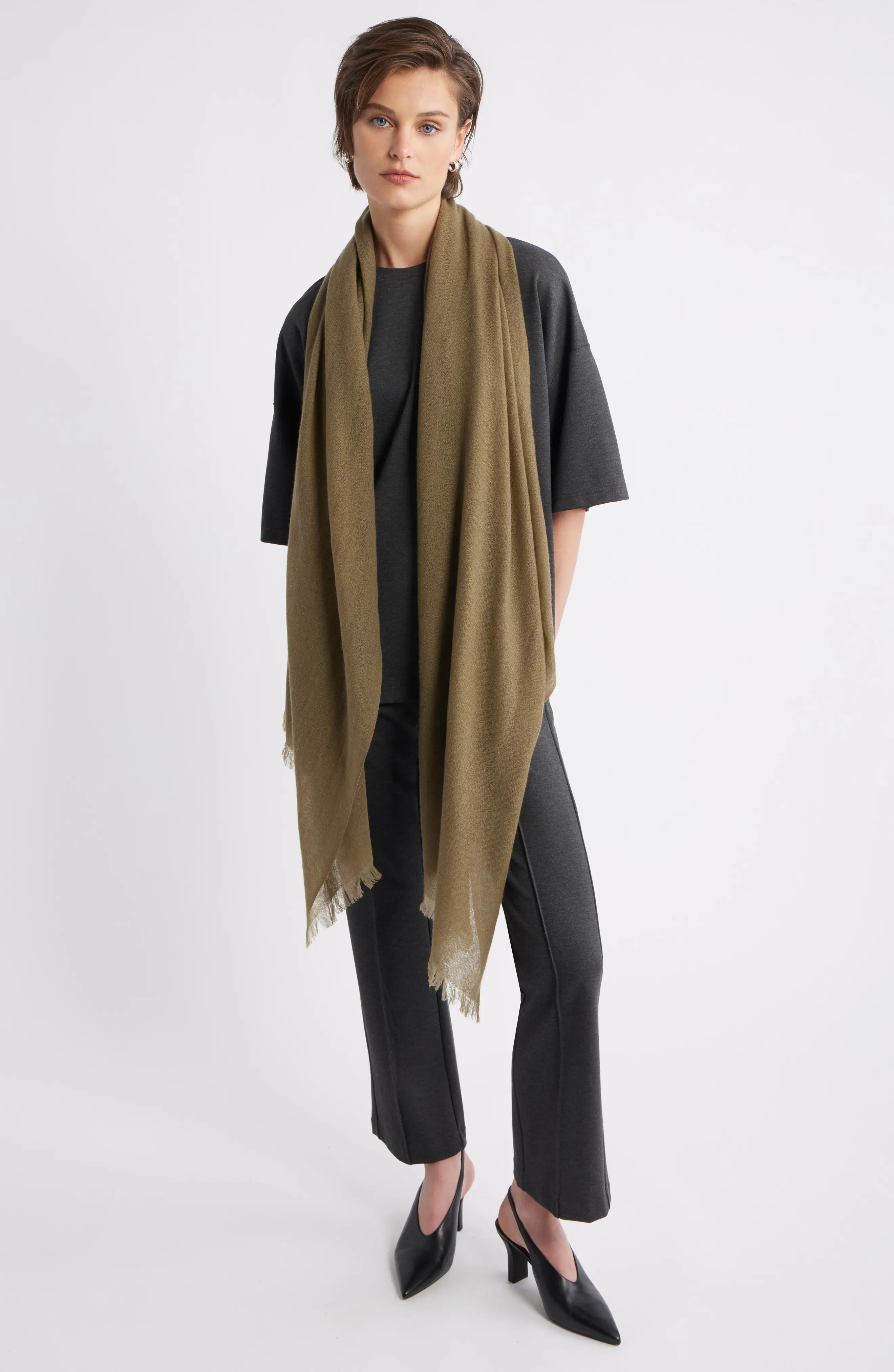 Nordstrom, Textured Cashmere Scarf