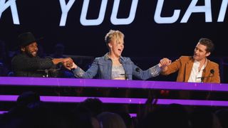 Judges Stephen “tWitch” Boss, JoJo Siwa and Matthew Morrison at the Los Angeles auditions for SO YOU THINK YOU CAN DANCE season 17