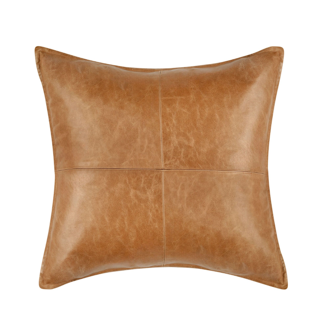 Pottery Barn, Gaona Leather Pillow Cover