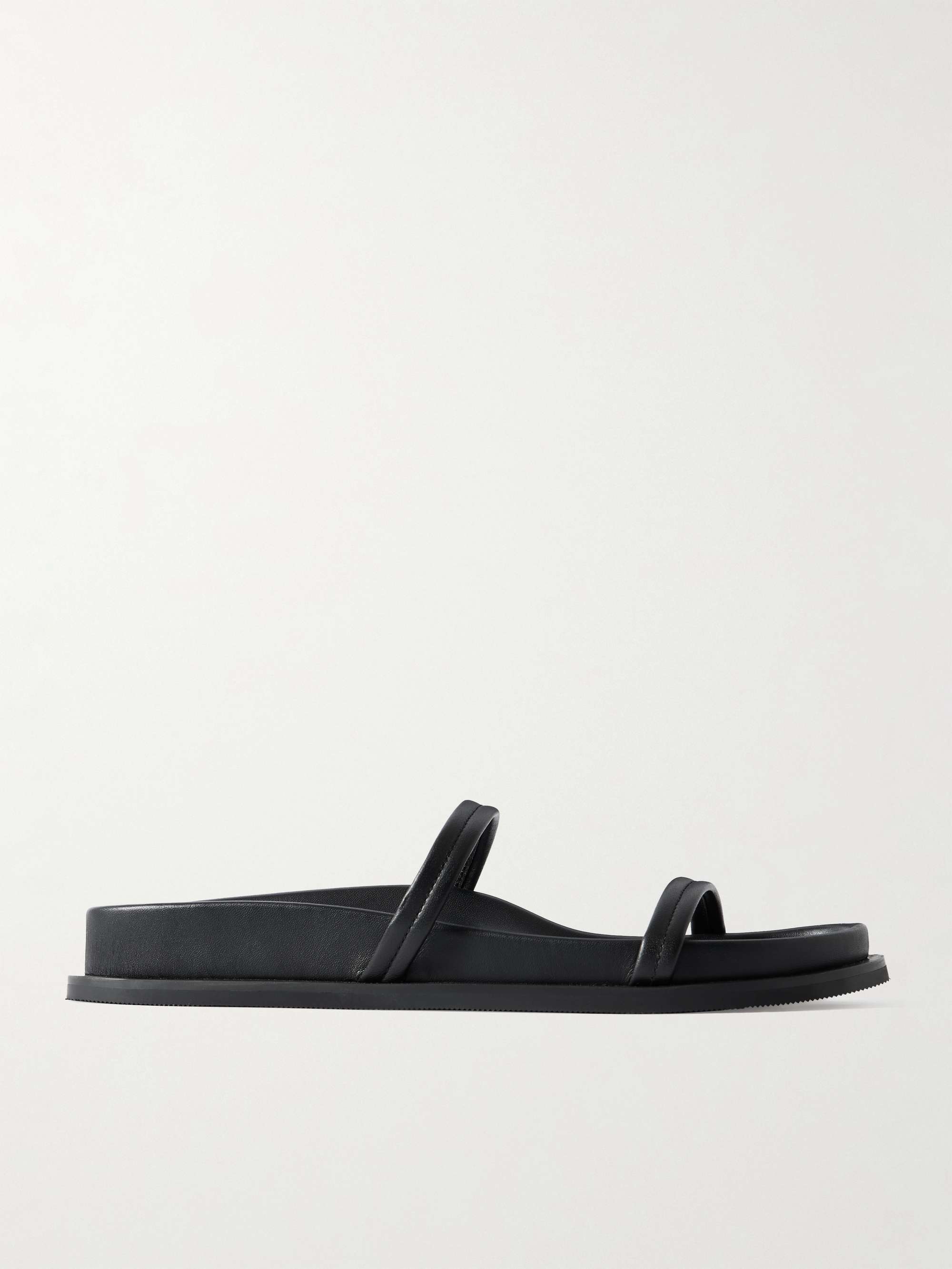 Fine Strap Leather Sandals