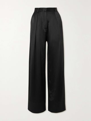 Boy Silk-Satin Wide-Leg Pants