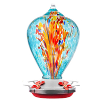 Blown Glass Muse Hummingbird Feeder | $26.99 from Amazon