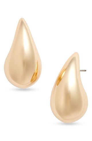 Open Edit, Polished Teardrop Stud Earrings