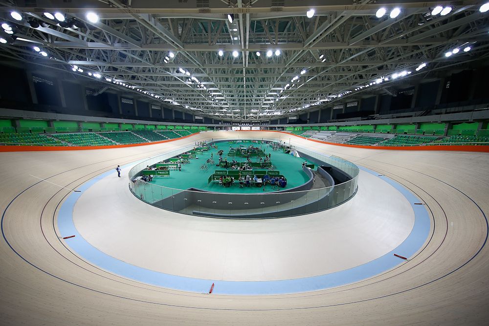 The Olympic Velodrome in Rio.
