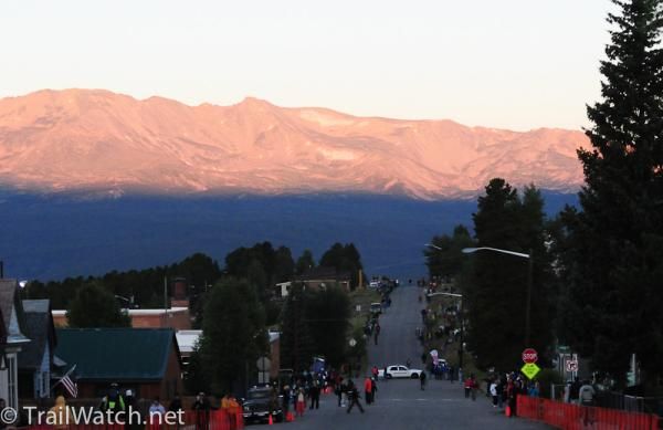 Sunrise in Leadville and everyone was getting ready for the race.