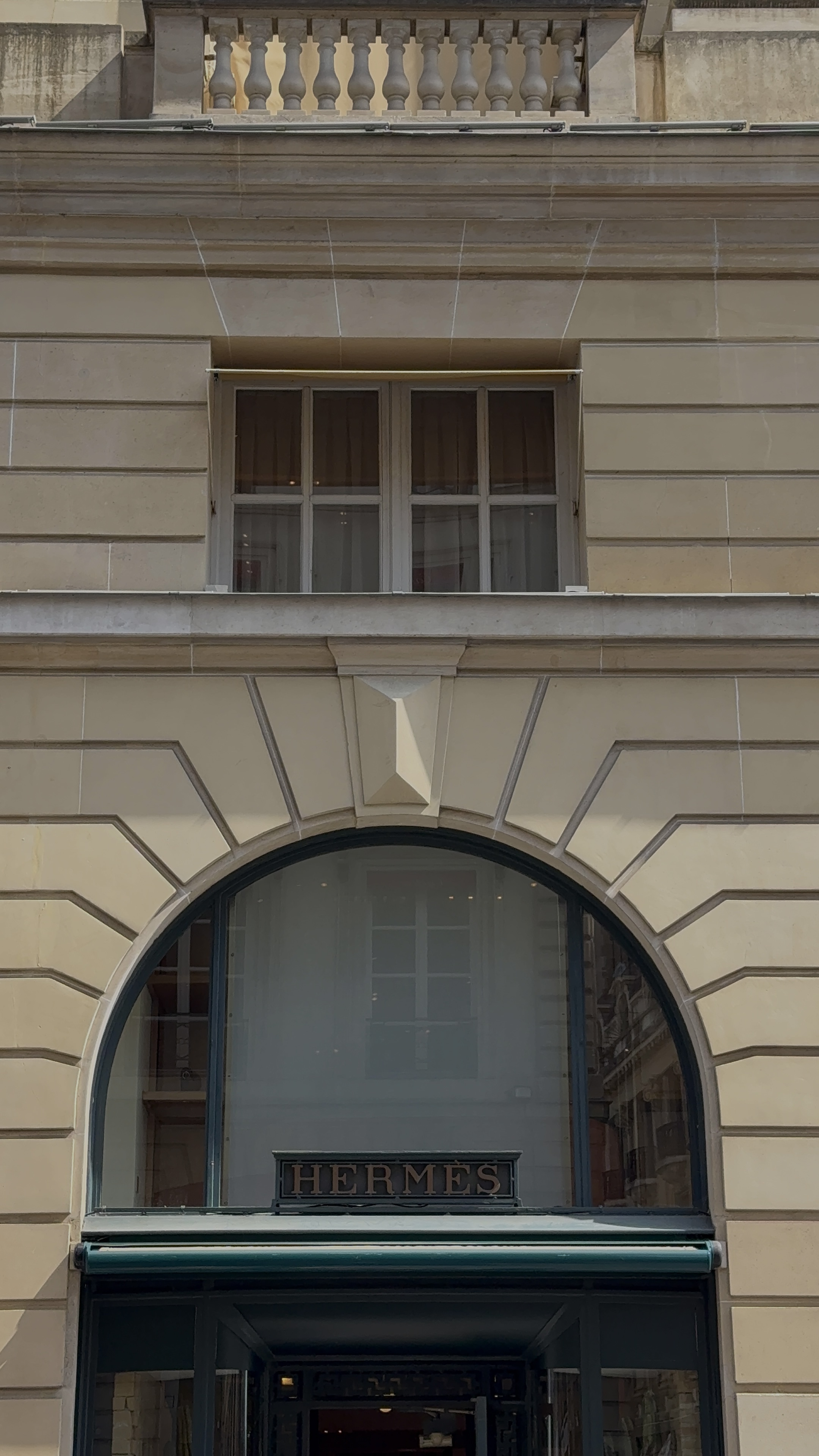 Entrance to the Hermes flagship store.