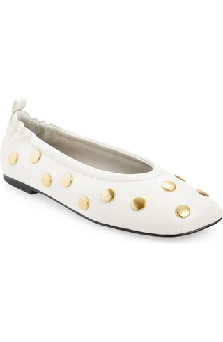 Id Stretch Back Stud Ballet Flat