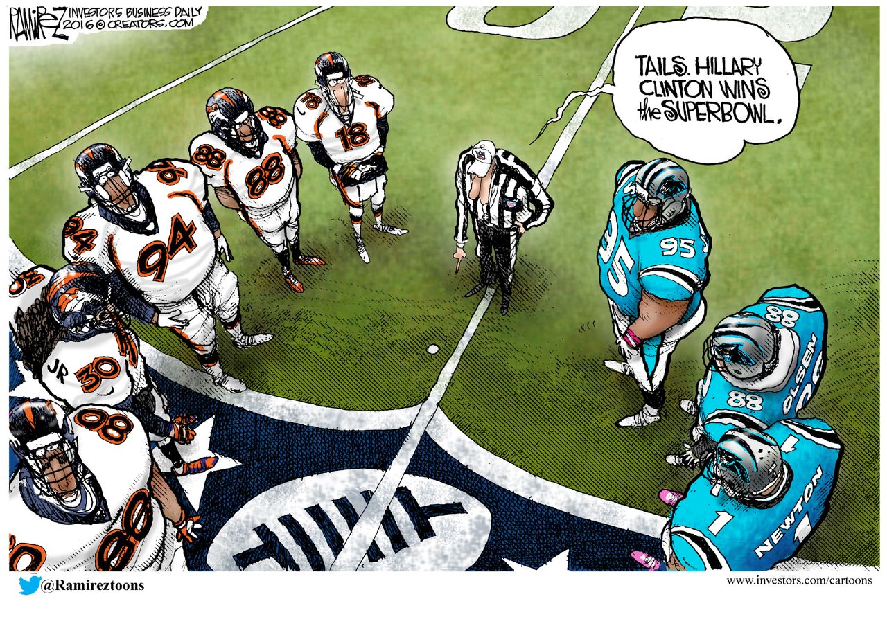 Editorial Cartoon U.S. Superbowl 50