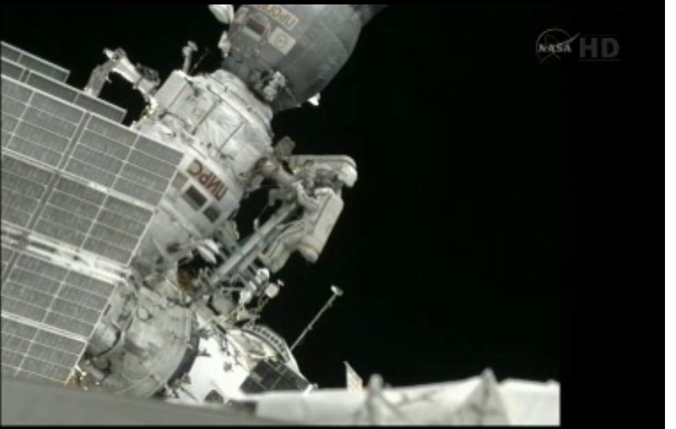 Sergei Volkov and Alexander Samokutyaev Perform Russian Spacewalk