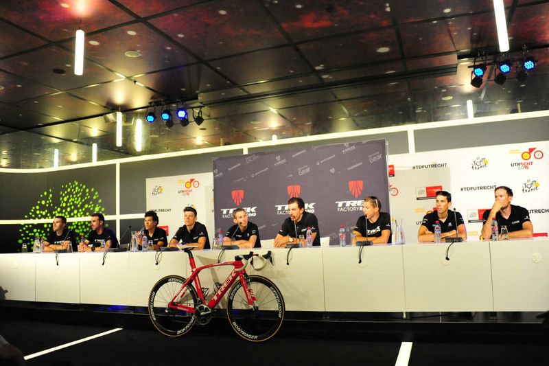 The Trek team at the press conference