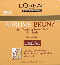 L'Oreal Paris Sublime Bronze Self Tanning Towelettes, Streak-Free, $12 (£9) | Amazon