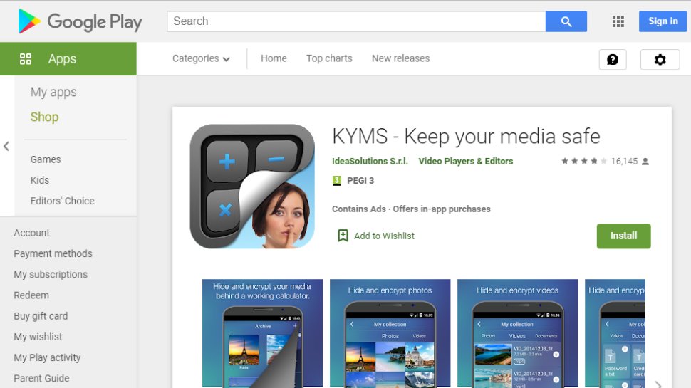 Website screenshot for KYMS