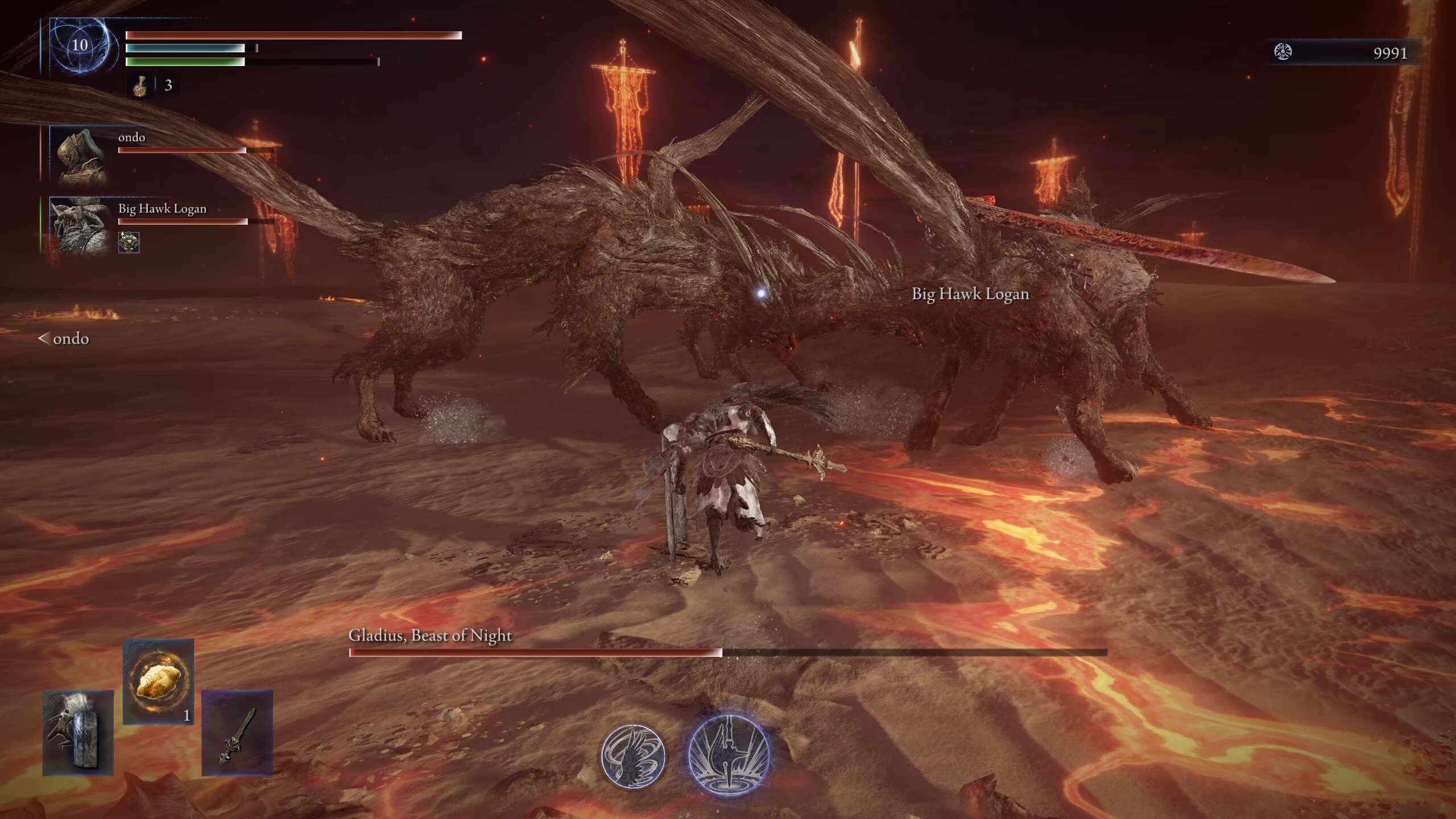 Elden Ring Nightreign Gladius - Three dogs