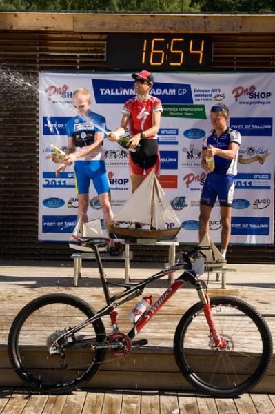 Elite men's podium