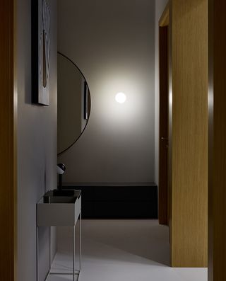 Hallway with mirror