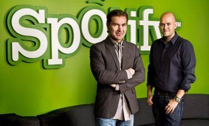 Spotify founders Daniel Ek and Martin Lorentzon: The music streaming app will soon be making the jump from your desktop to your browser.