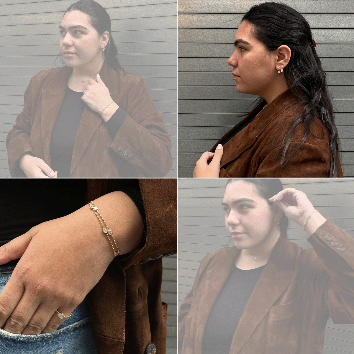 GIF of Editor Wearing James Allen Jewelry