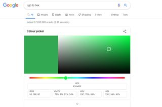 Google Easter Eggs: Colour picker