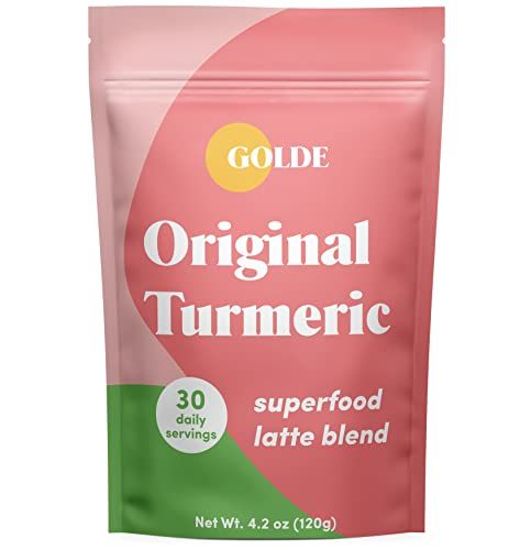 Golde - Superfood Latte Blend - Original Turmeric - Plant-Based W/coconut, & Ginger - Vegan, Keto, Sugar-Free - 30 Servings