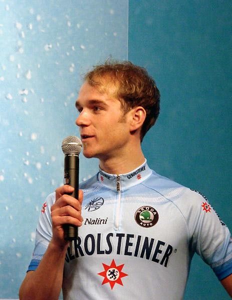 Neo-pro Johannes Fr&ouml;hlinger, a real Gerolsteiner