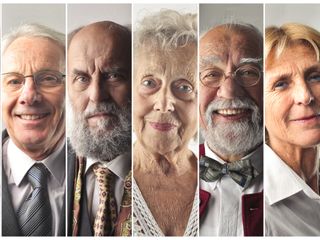 faces of elderly people