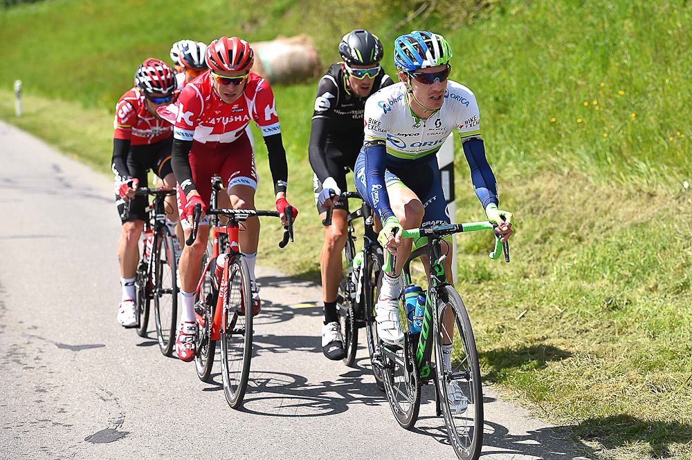 The breakaway from stage 4 at the Tour de Romandie