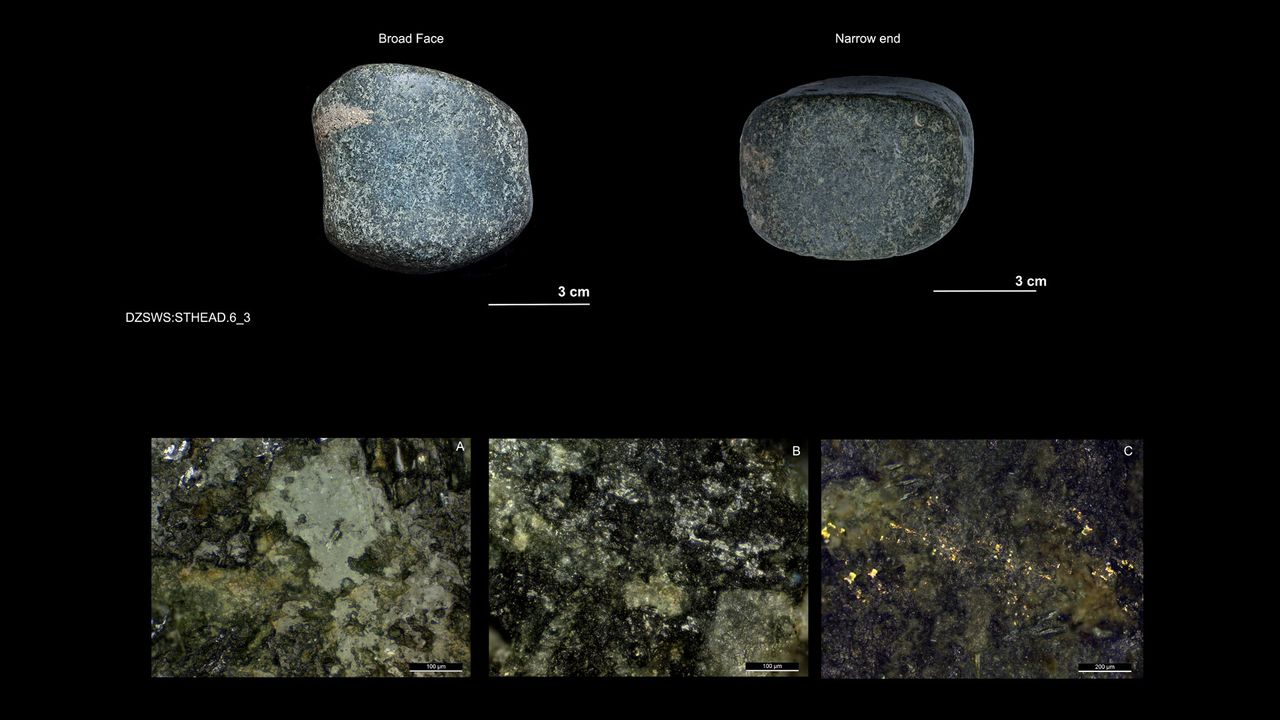 Stone tools from 1801 excavation.