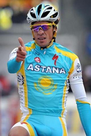 Alberto Contador's 'pistolero' salute never fires blanks.