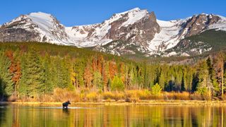 Early morning at Sprague Lake in Rocky Mountain National Park