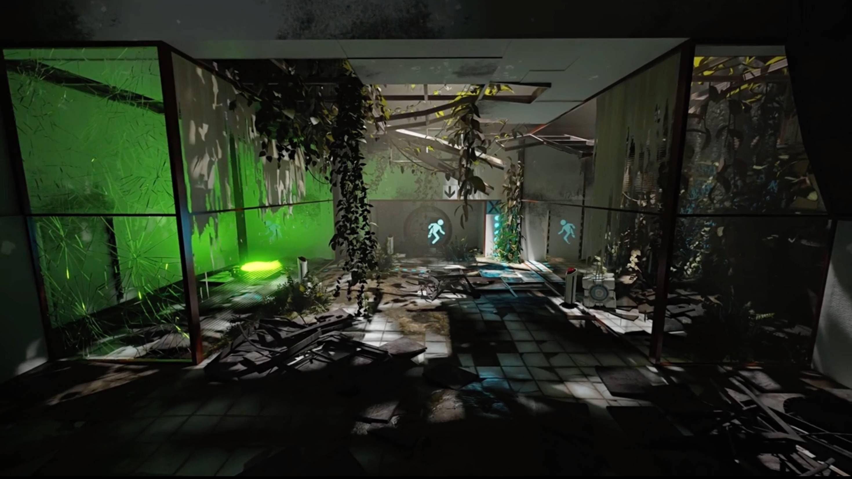 Screenshot Portal 2 RTX Remix gameplay
