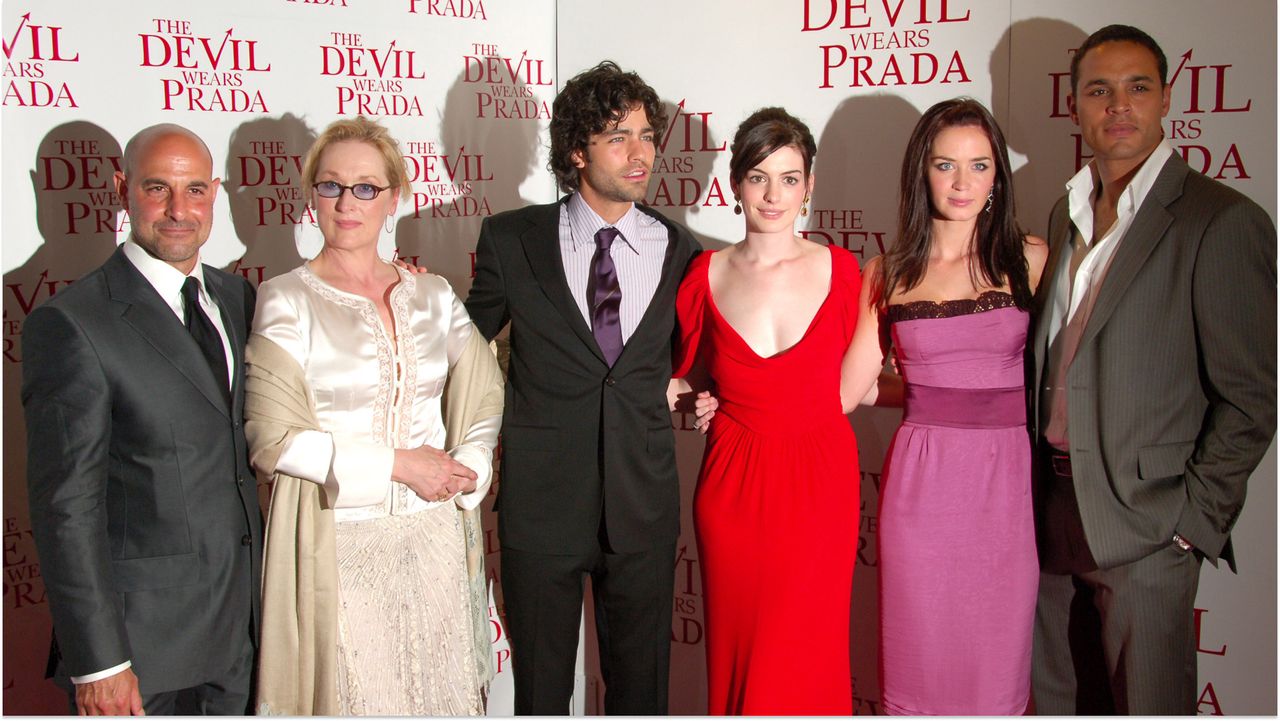 Stanley Tucci, Meryl Streep, Adrian Grenier, Anne Hathaway, Emily Blunt and Daniel Sunjata at &#039;The Devil Wears Prada&#039; New York premiere. 