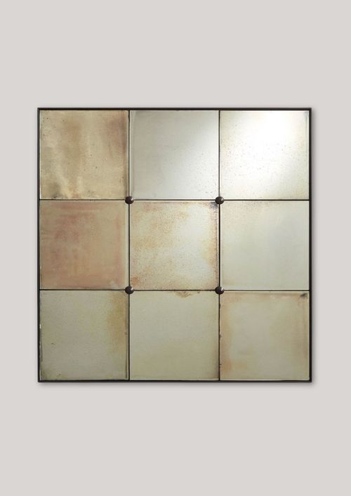 Markle Antique Glass Panel Mirror