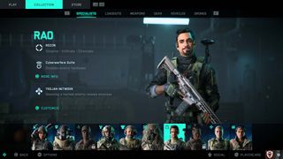 Battlefield 2042 recon specialist character Rao