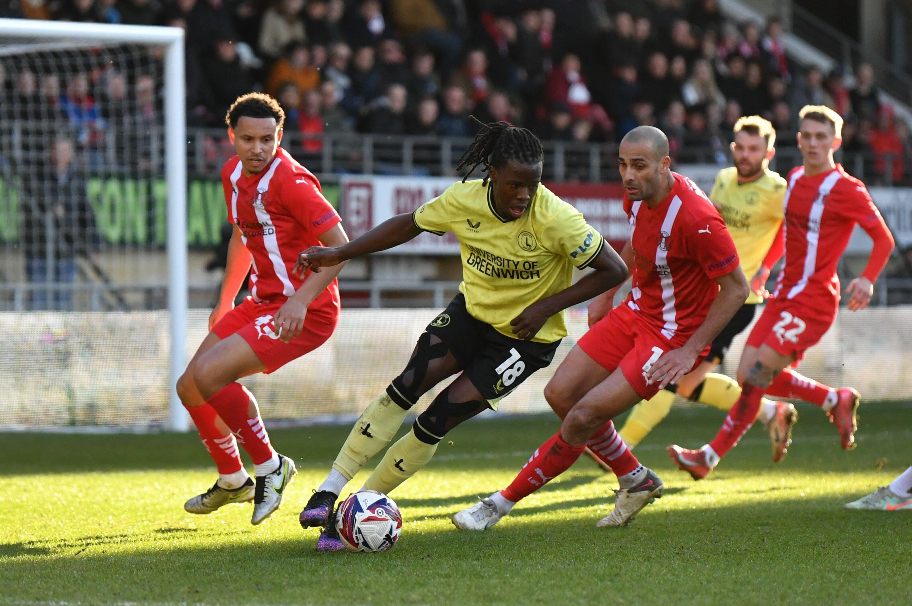 Karoy Anderson in action for Charlton Athletic against Leyton Orient, March 2025