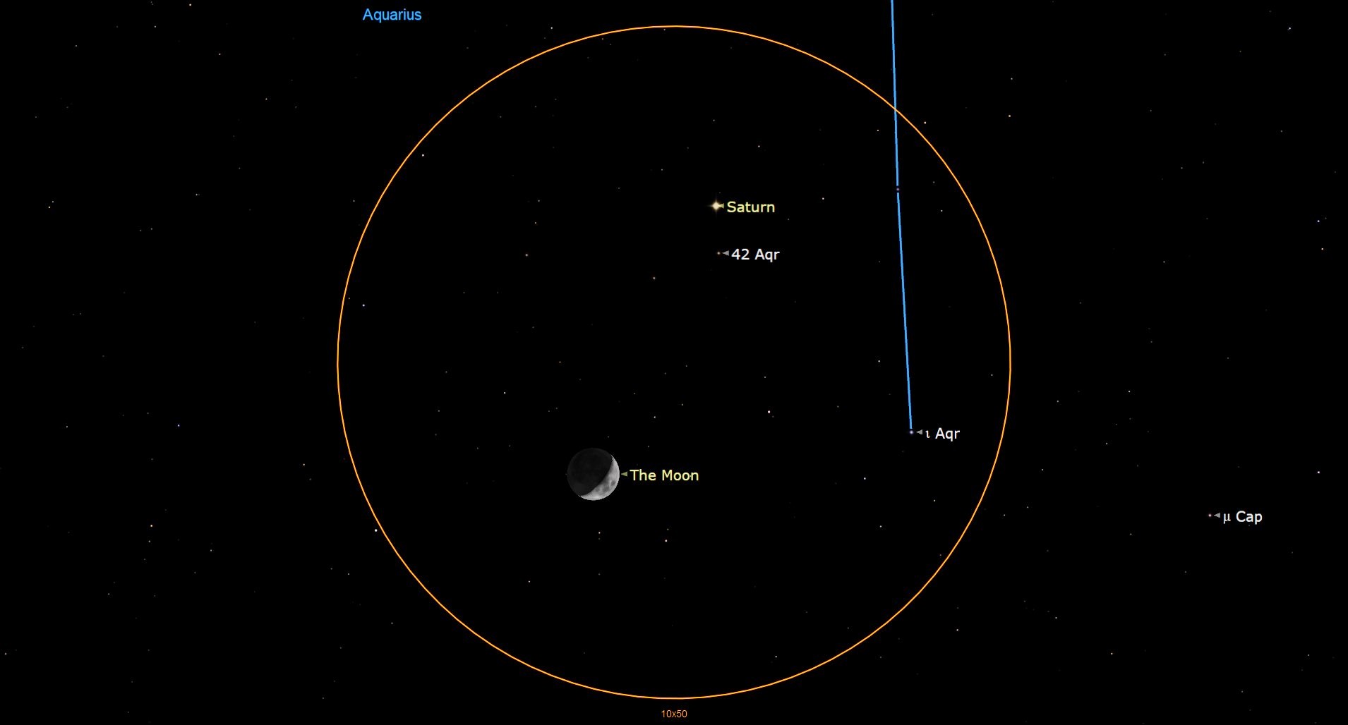 See the 5-day-old crescent moon have a holiday meet-up with Saturn tonight Space