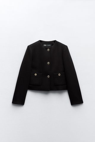 Short Jacket With Golden Button