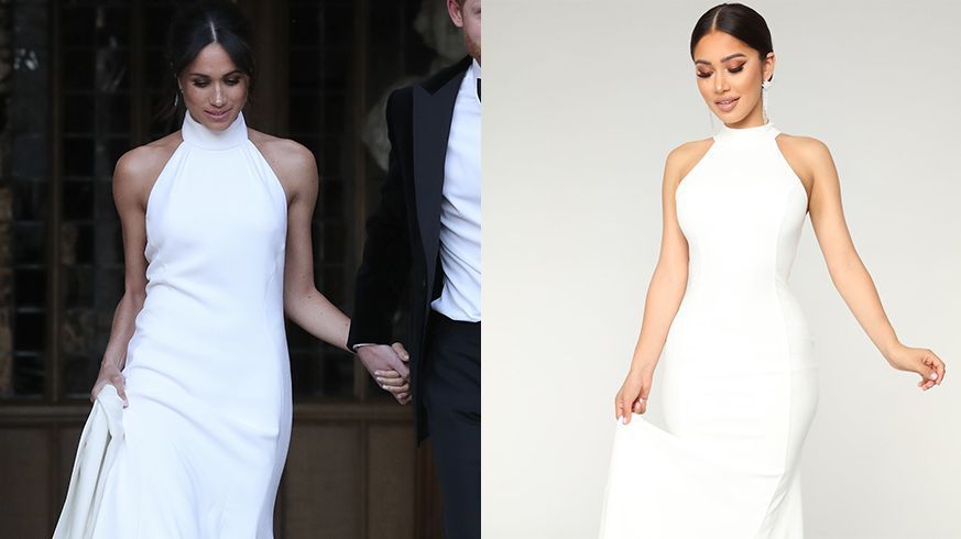 Meghan Markle's Second Wedding Dress Gets the Fashion Nova Treatment ...