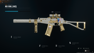 The AS VAL in Black Ops 6 with the diamond camo applied