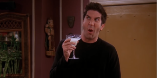 Ross with a margarita in Friends