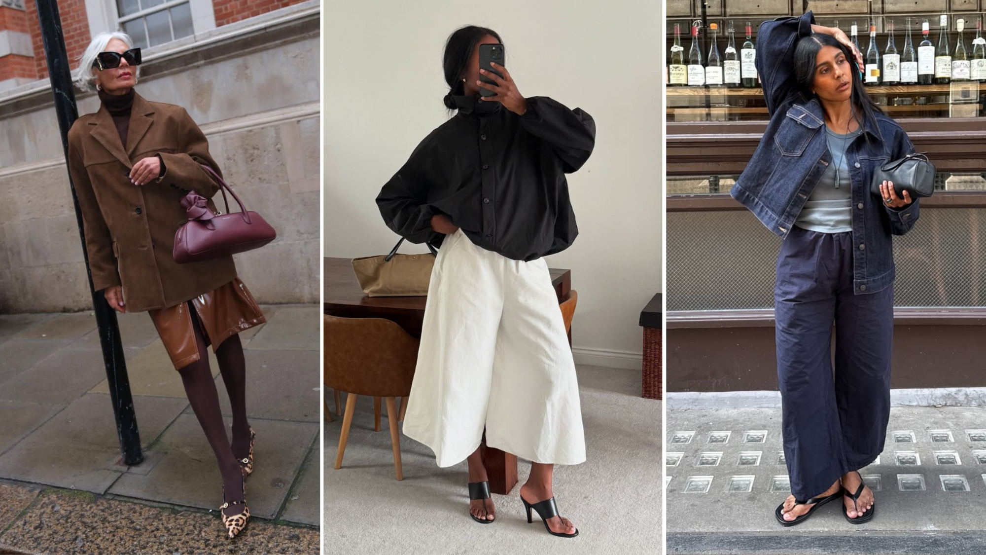 @greceghanem @nlmarilyn @monikh wear suede, black bomber and denim jackets