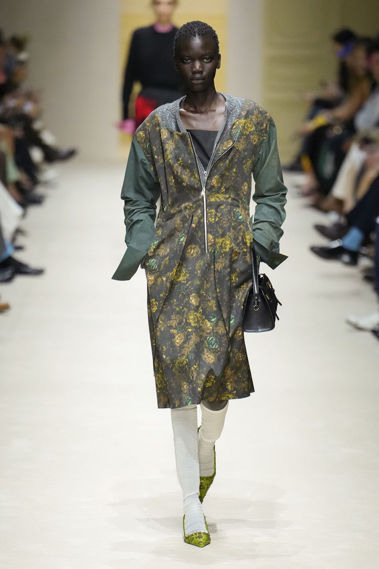 A runway look from the Prada Fall 2026 collection