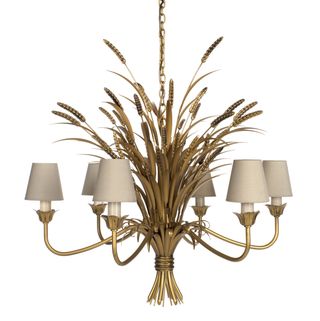 Sussex pendant light in Old Gold, £662.50, plus shades, Jim Lawrence (01473 826685; www.jim-lawrence.co.uk)