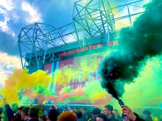 Manchester United fans at Old Trafford