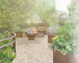 Murmuration Garden for Rehabilitation, designed by Tabitha Rigden and Helen Saunders